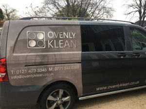 ovenly klean oven cleaning van at smethwich client